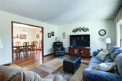 Beautiful flooring leads right into the dining roo