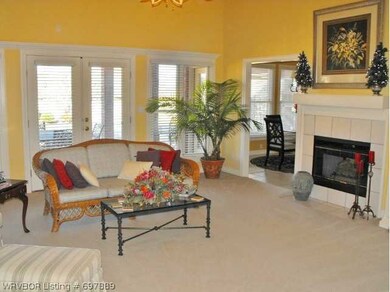 Living Room. Large living area with fireplace and