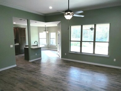 11-foot ceiling in family room