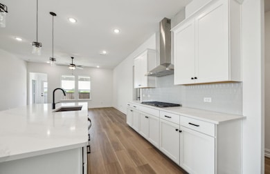 Bright kitchen with ample cabinet space *real home