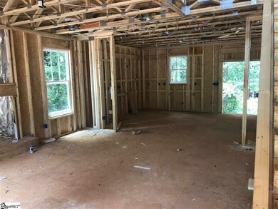 This is a shot showing the living room (foreground