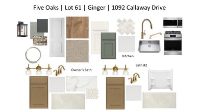 Designer finishes throughout the home.