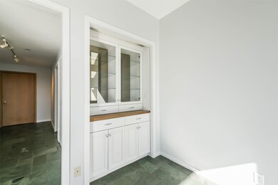 Additional cabinet in the living area allows for s