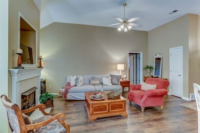 Open Concept Living With View To Dining Area and K