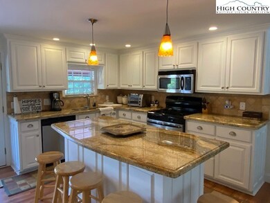 Absolutely gorgeous granite counter tops, offset w