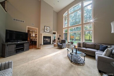 Great room with wall of windows
