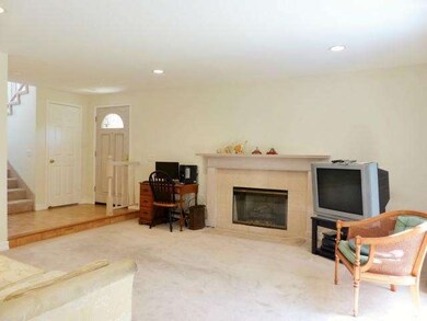 Living room with fireplace