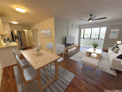 Spacious open floor plan for kitchen and living ar