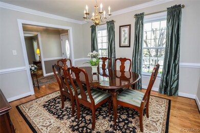 Beautiful freshly painted Formal Dining with finis