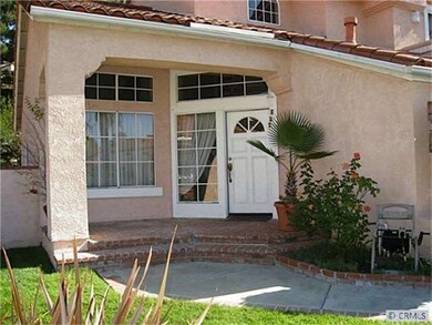 Covered front entrance.