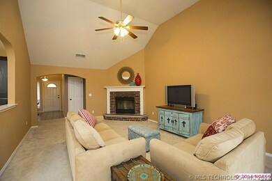 View from Family Room into the inviting Entry.