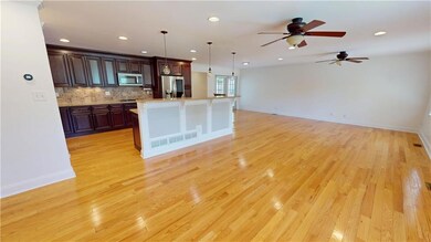 Kitchen showing open floor plan.