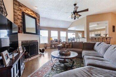 Cozy up by your wood burning fireplace!