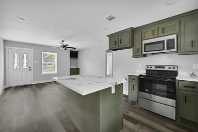 stainless steel appliances dishwasher, range and m