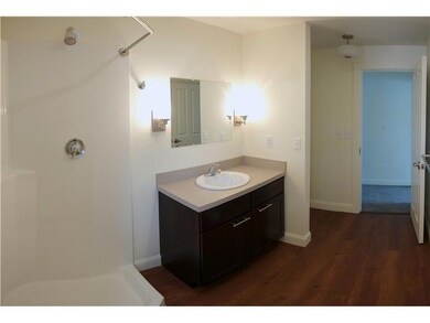 Bathroom. Stackable washer/drying...