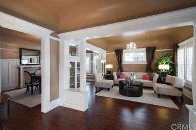 Living with columns and Plantation Shutters 