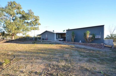 Rear of home and garage