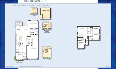 The Drummond floorplan has everything you need on the main floor with lots of space upstairs.  All bedrooms have large walk in closets.