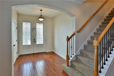 Front entrance with large coat/storage closet