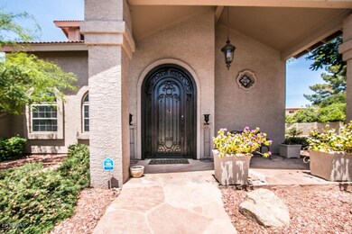 Custom iron front door