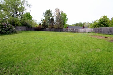Large, fenced yard