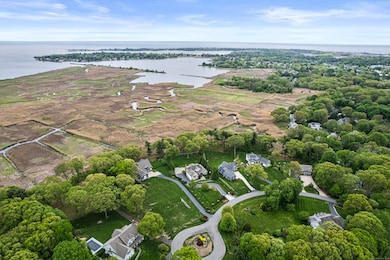 Aerial view showing North Cove to the right and th