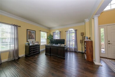 Formal living room currenly being used as office
