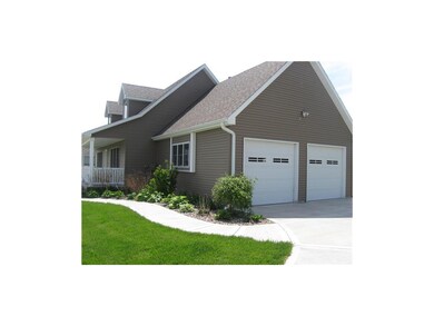 Nicely landscaped front.