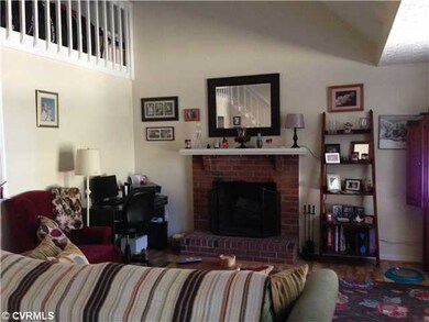 Living Room - Living room with wood burning firepl