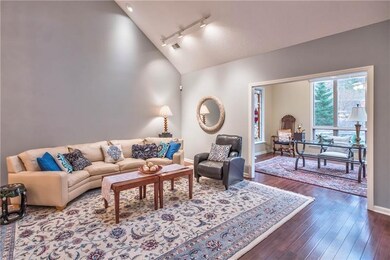 Beautiful family room area in the expansive great 