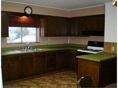 Kitchen. Brand new vinyl flooring in kitchen