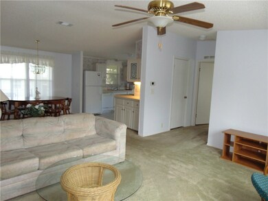 Open plan view from Living room looking into dinin