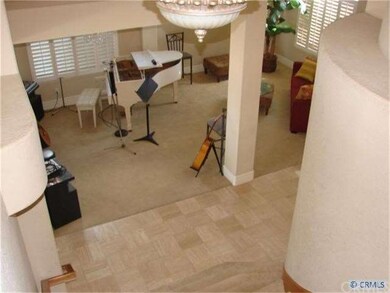 View of formal living and dinning area from second