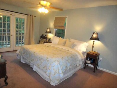 Spacious with french doors leading to the deck....
