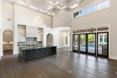 The grand open living space, complete with stunnin