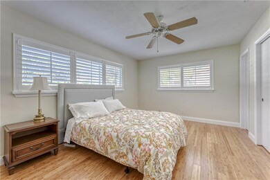 Large and spacious master with bamboo flooring and