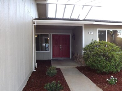Front Double Entry Doors and walkway