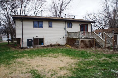 Back of the house with HUGE deck
