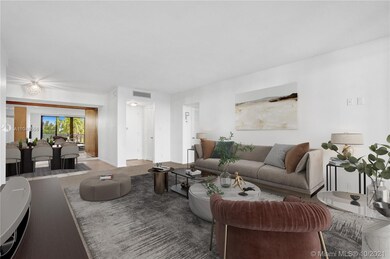 Virtually staged living area