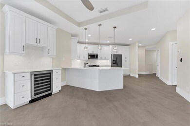 Dry Bar with Wine Refrigerator
