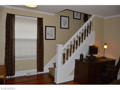 Crown molding and oversized woodwork throughout th