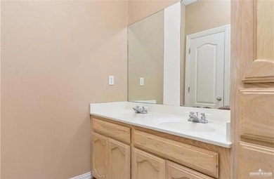 Bathroom featuring double vanity