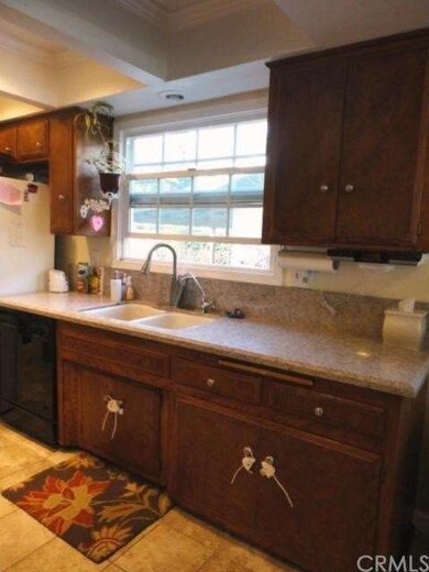Kitchen has granite counter tops