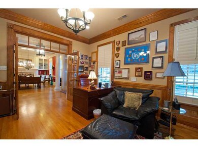 another view of the very rich looking office.  The