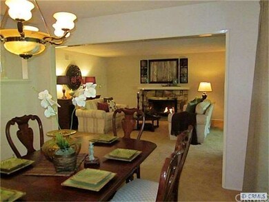 View of dining room & living room.