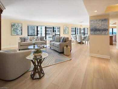 Living room featuring light wood-type flooring, or