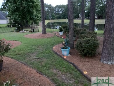 Back view of lagoon at dusk