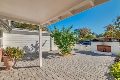FRONT PATIO with FIREPLACE
