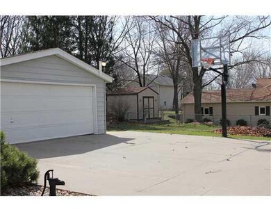 Parking Lot/Garage. 3 Car Wide Drive with Basketba
