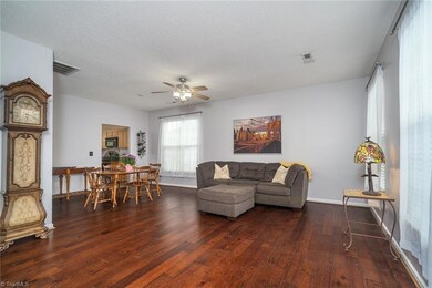 Open living room/dining room